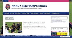 Desktop Screenshot of nancy-seichamps-rugby.org