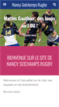 Mobile Screenshot of nancy-seichamps-rugby.org